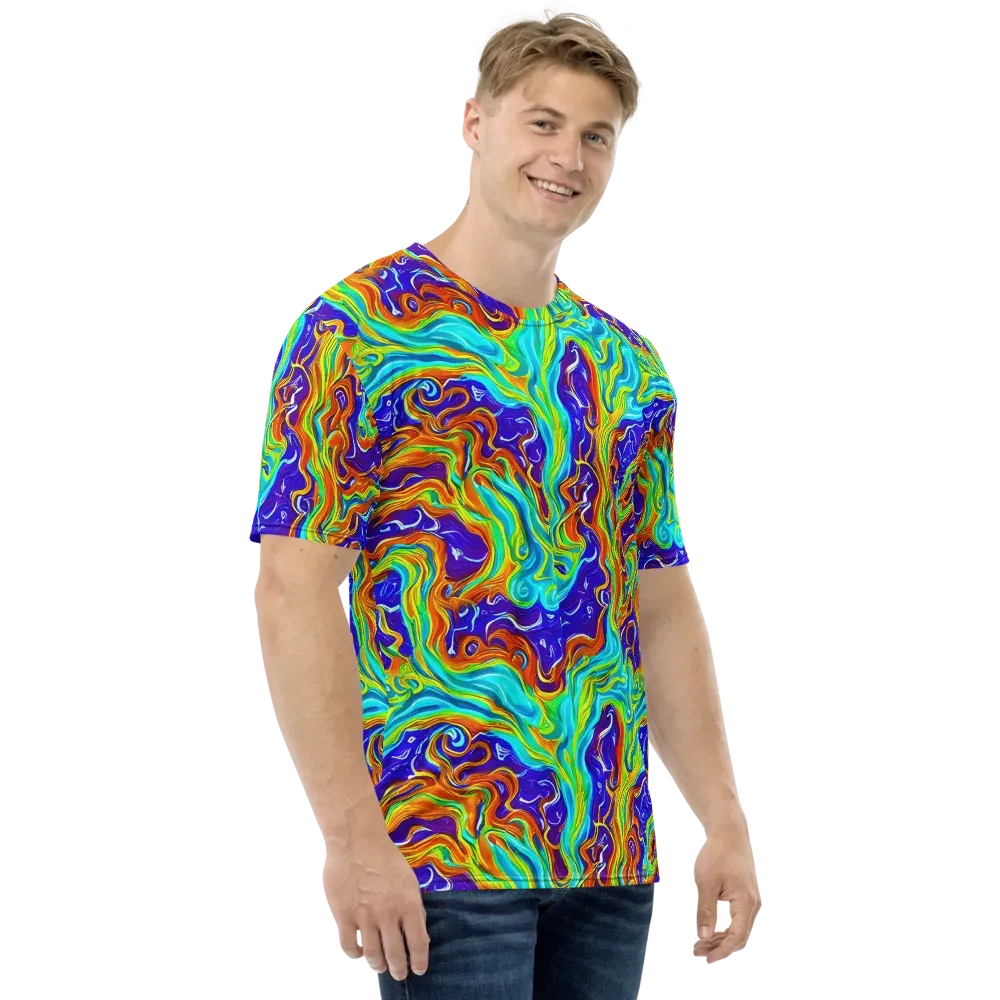 Liquid Carnival on Men's Crew Neck T-Shirt — Right