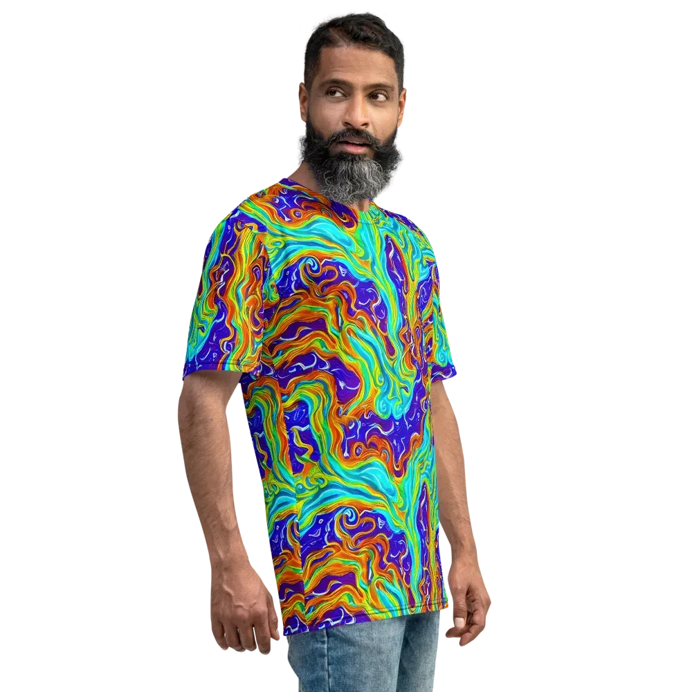 Liquid Carnival on Men's Crew Neck T-Shirt — Right