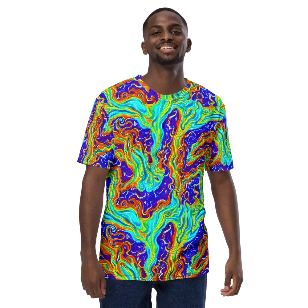 Liquid Carnival on Men's Crew Neck T-Shirt — Front