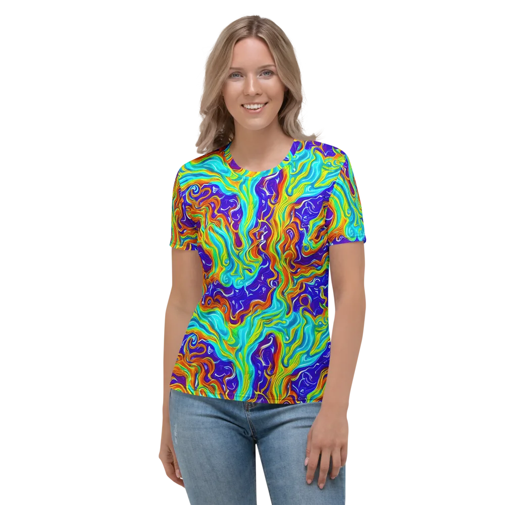 Liquid Carnival on Women's Crew Neck T-Shirt — Front