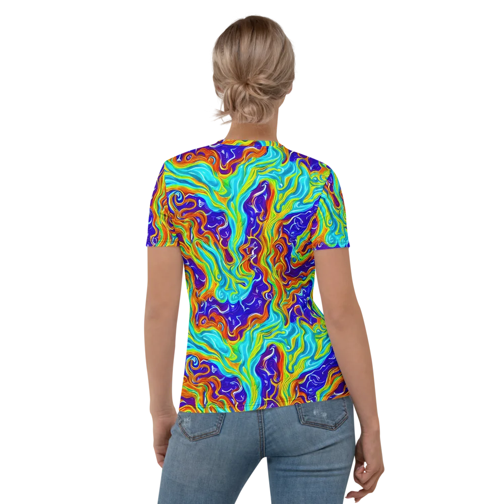 Liquid Carnival on Women's Crew Neck T-Shirt — Back