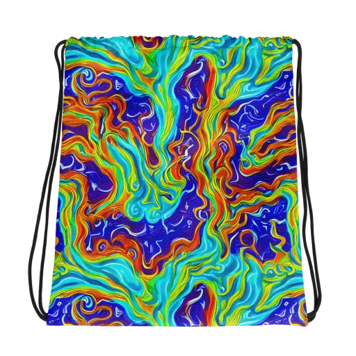 Liquid Carnival on a Drawstring Bag