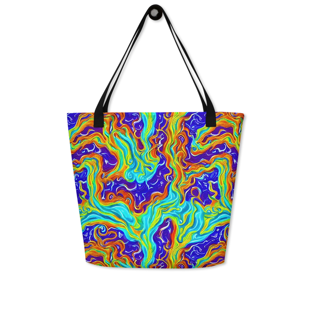 Liquid Carnival on Large Tote Bag W/ Pocket — Front