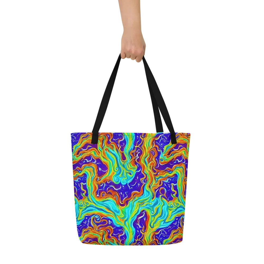Liquid Carnival on Large Tote Bag W/ Pocket — Front