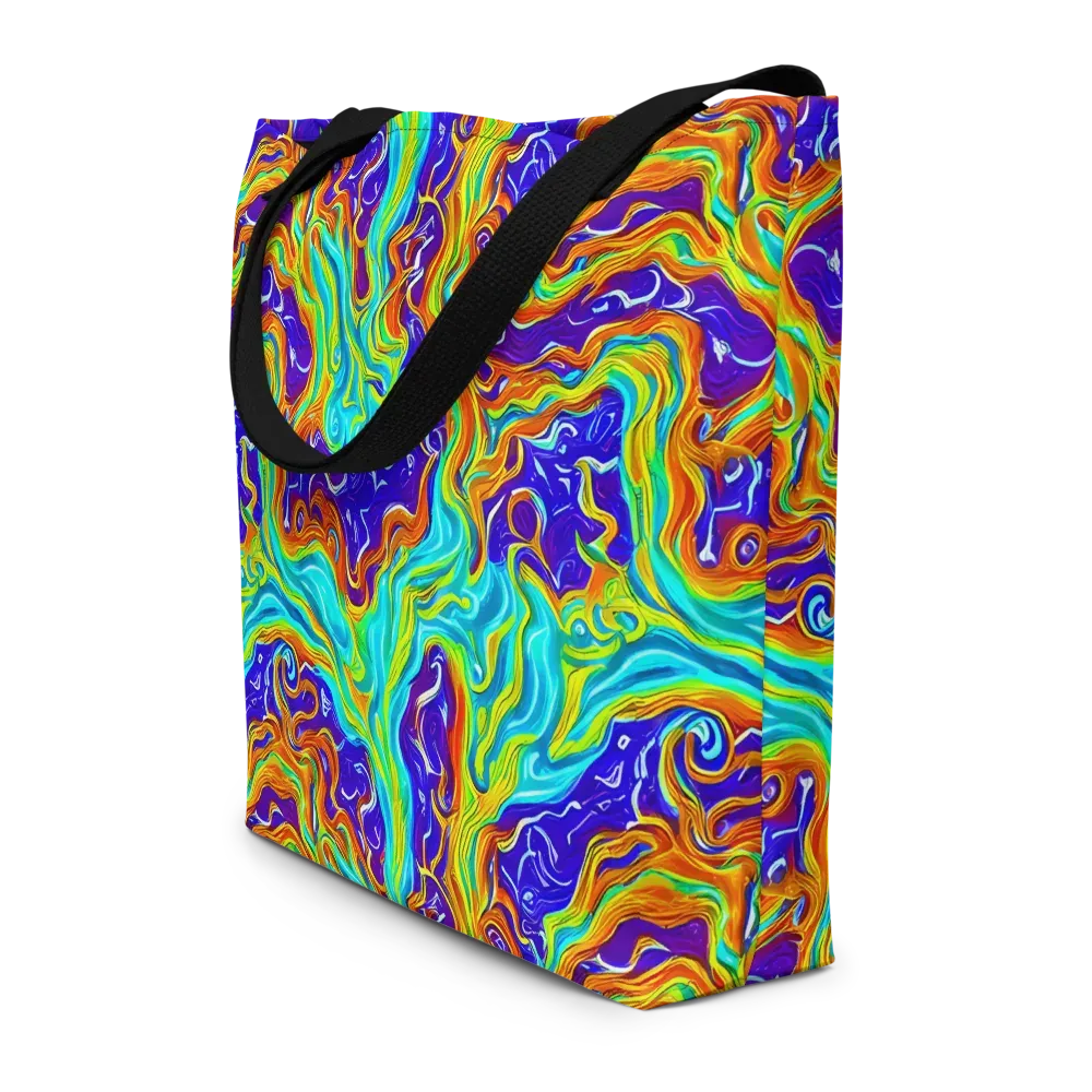 Liquid Carnival on Large Tote Bag W/ Pocket — Front