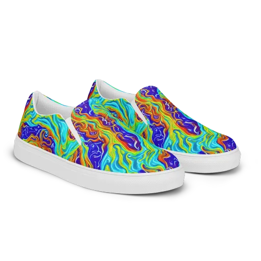 Liquid Carnival on a Women's Slip-On Canvas Shoes