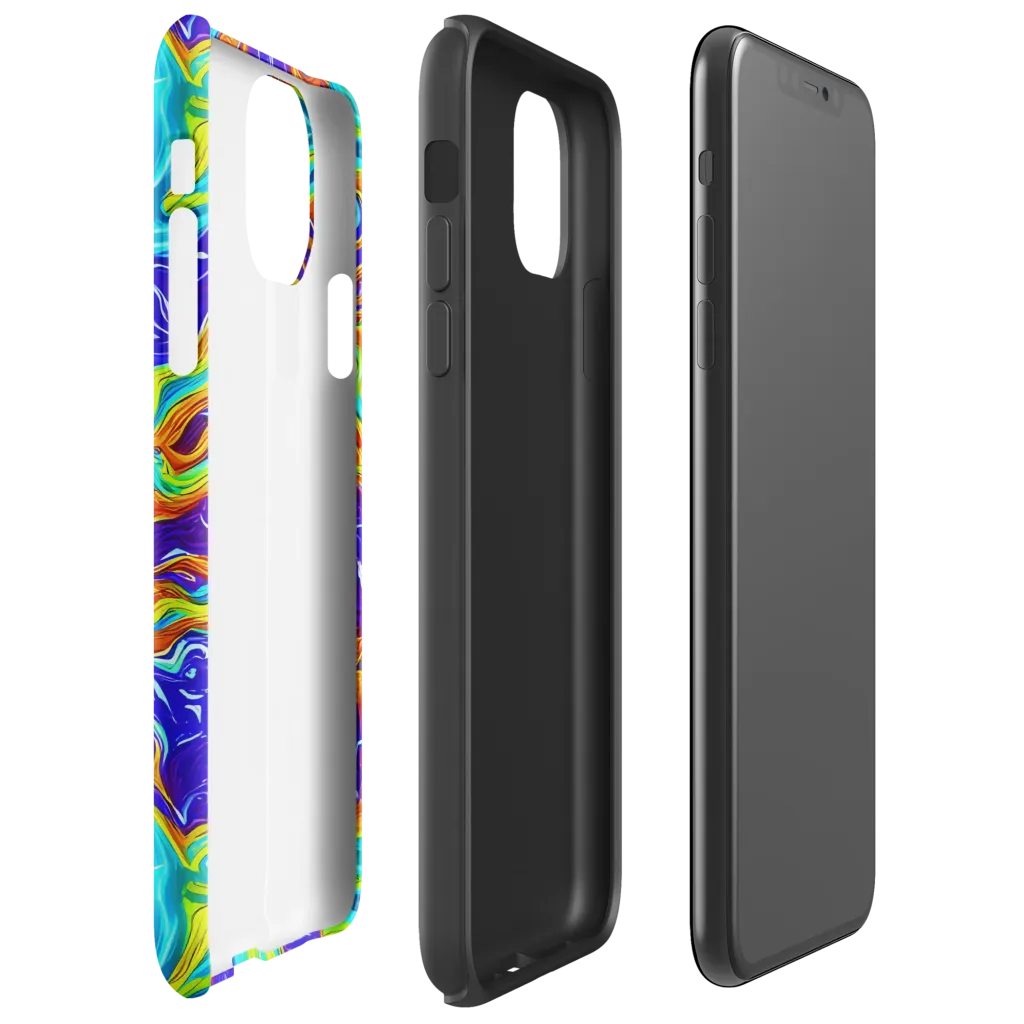 Liquid Carnival on Tough Case for iPhone® — Right