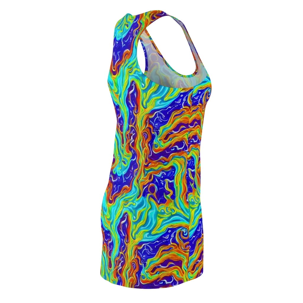 Liquid Carnival on Racerback Dress — Back Side