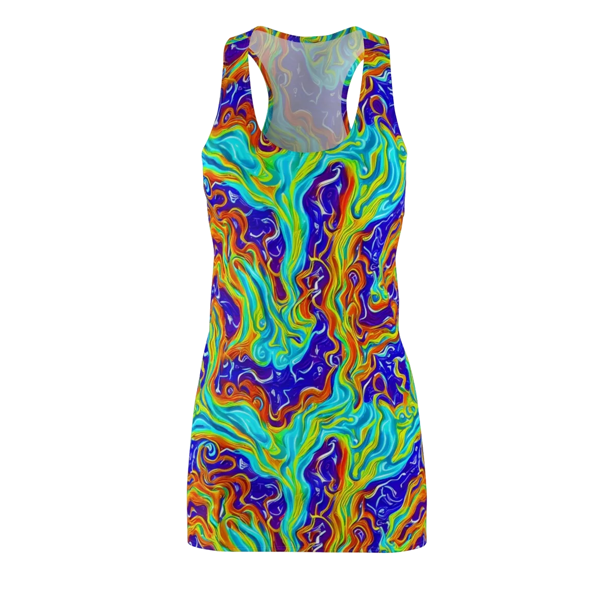 Liquid Carnival on Racerback Dress — Front