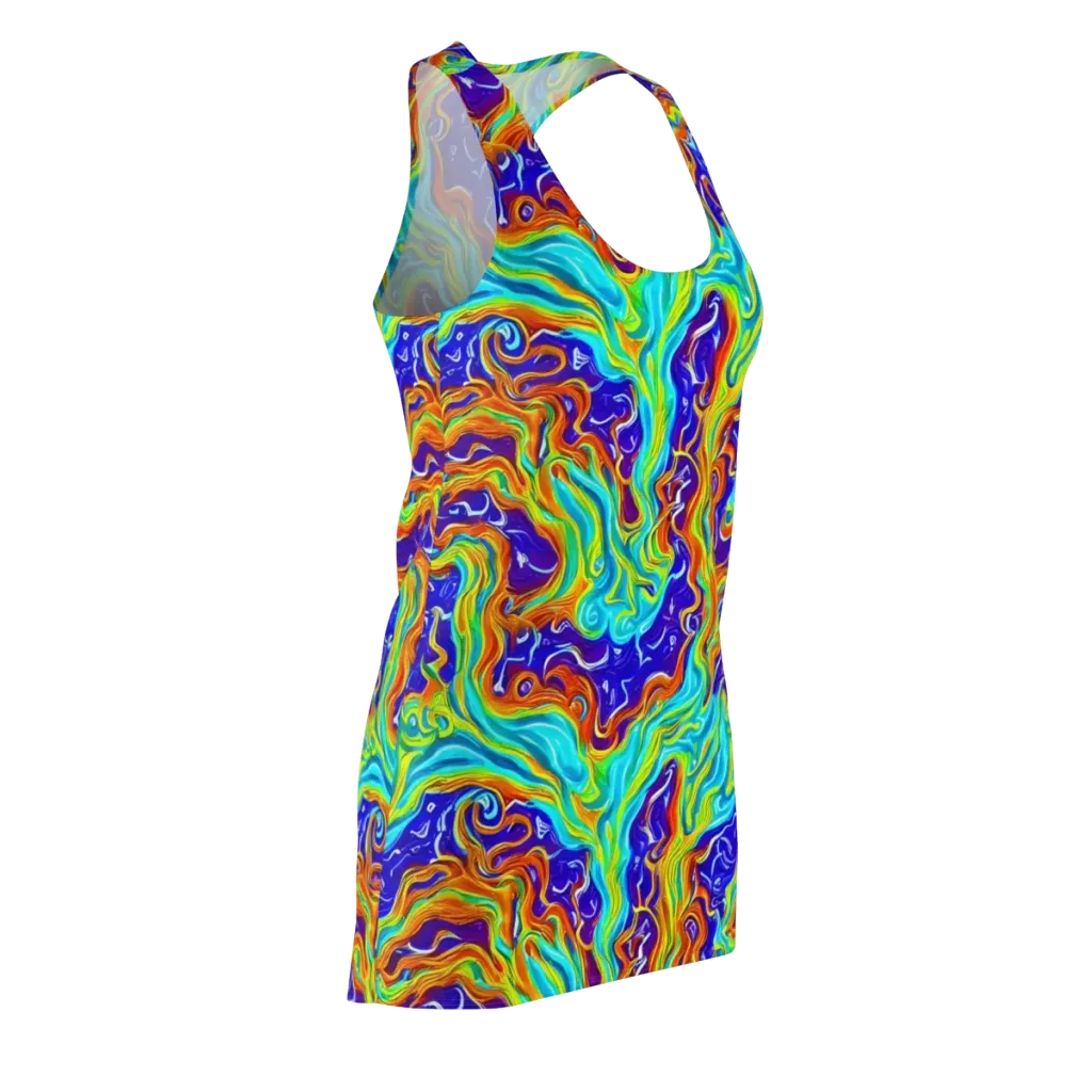 Liquid Carnival on Racerback Dress — Front Side