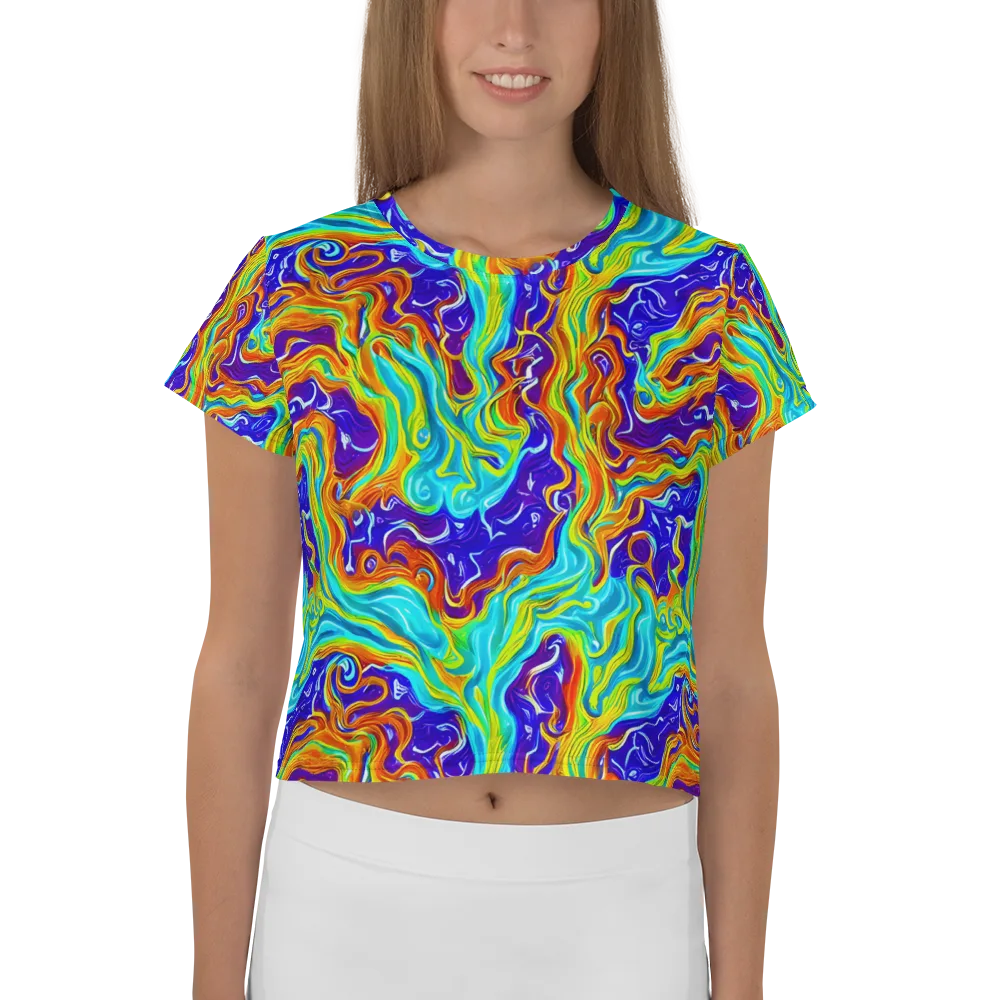 Liquid Carnival on Crop Tee — Front