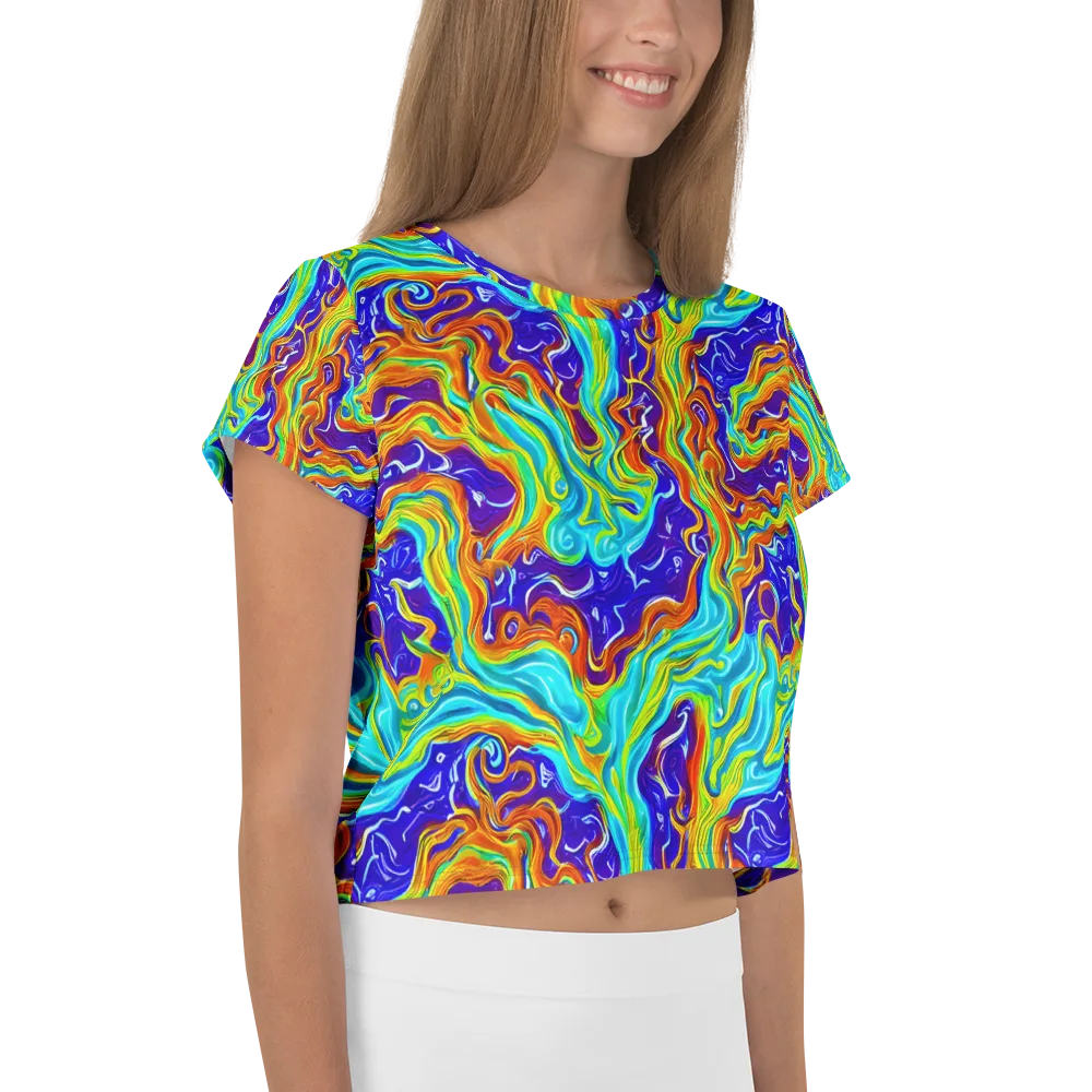 Liquid Carnival on Crop Tee — Right