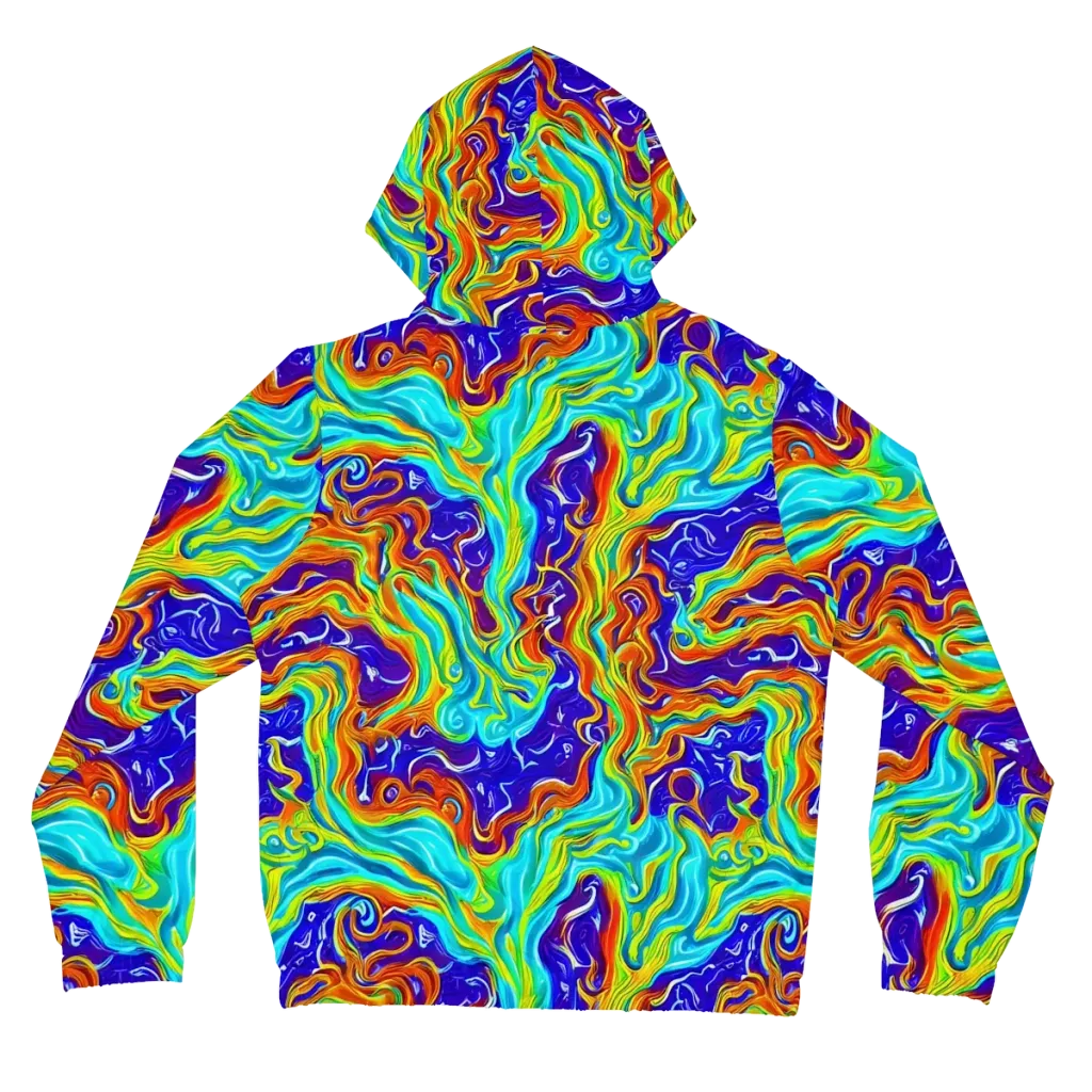 Liquid Carnival on Women's Full-Zip Hoodie — Back