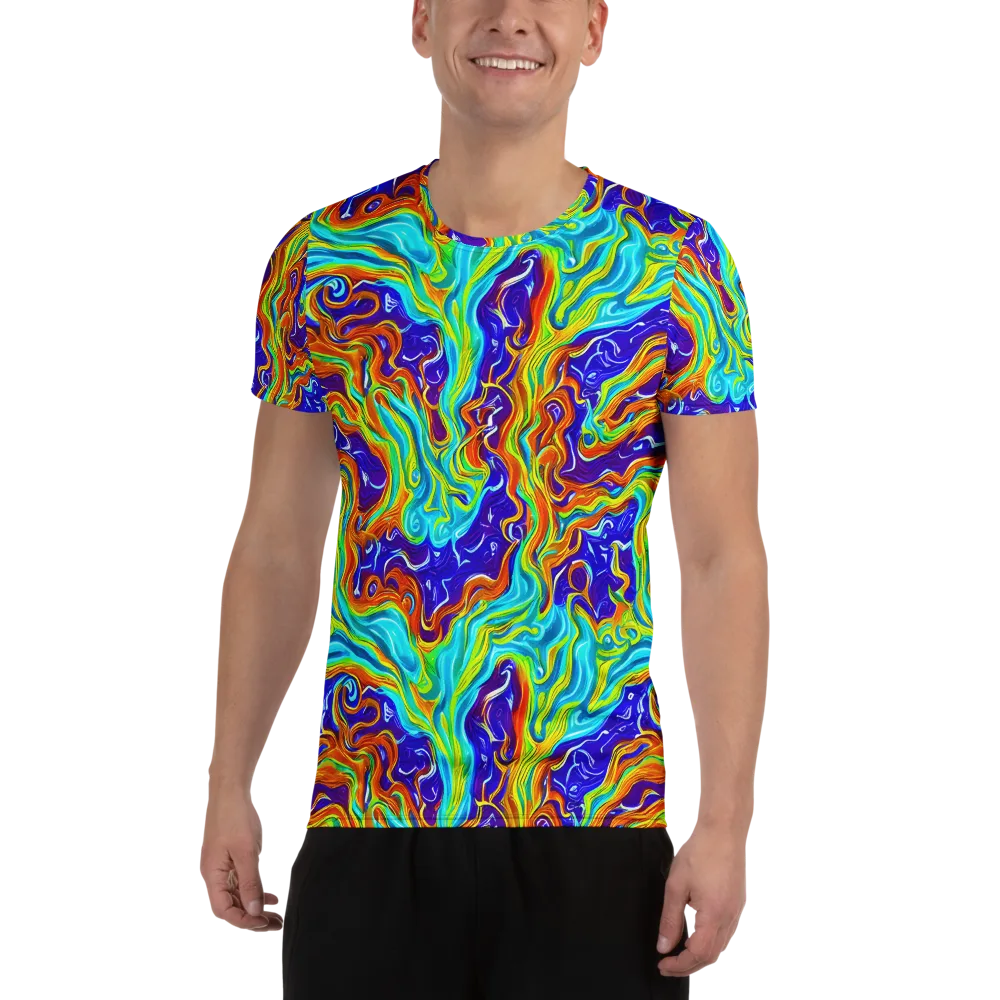 Liquid Carnival on Men's Athletic T-Shirt — Front
