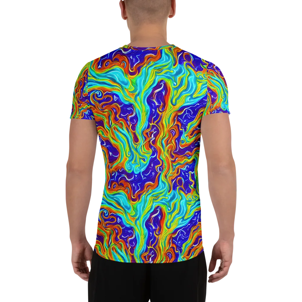 Liquid Carnival on Men's Athletic T-Shirt — Back