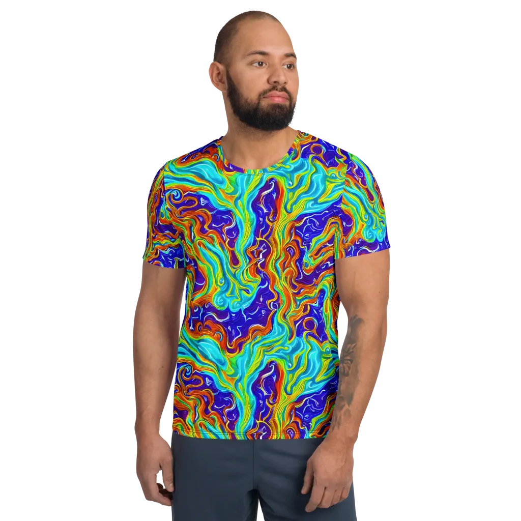 Liquid Carnival on Men's Athletic T-Shirt — Front