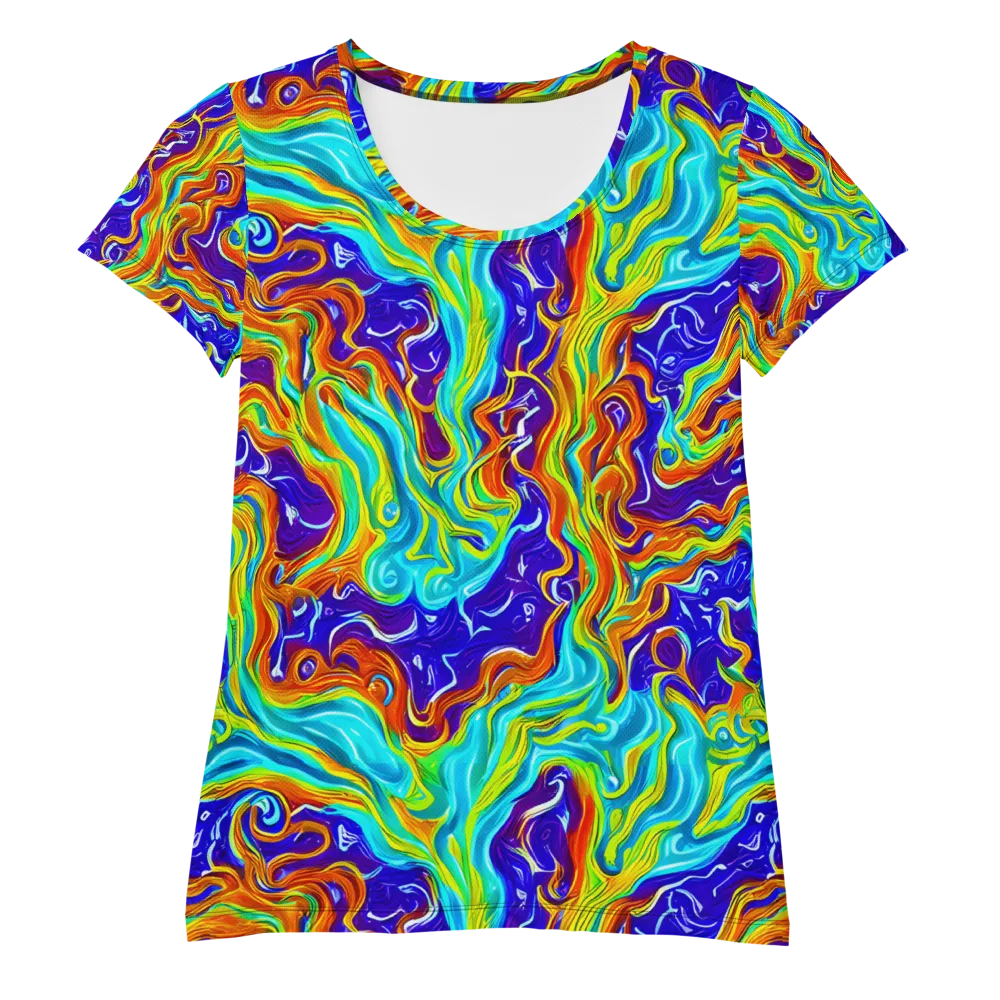 Liquid Carnival on Women's Athletic T-Shirt — Front