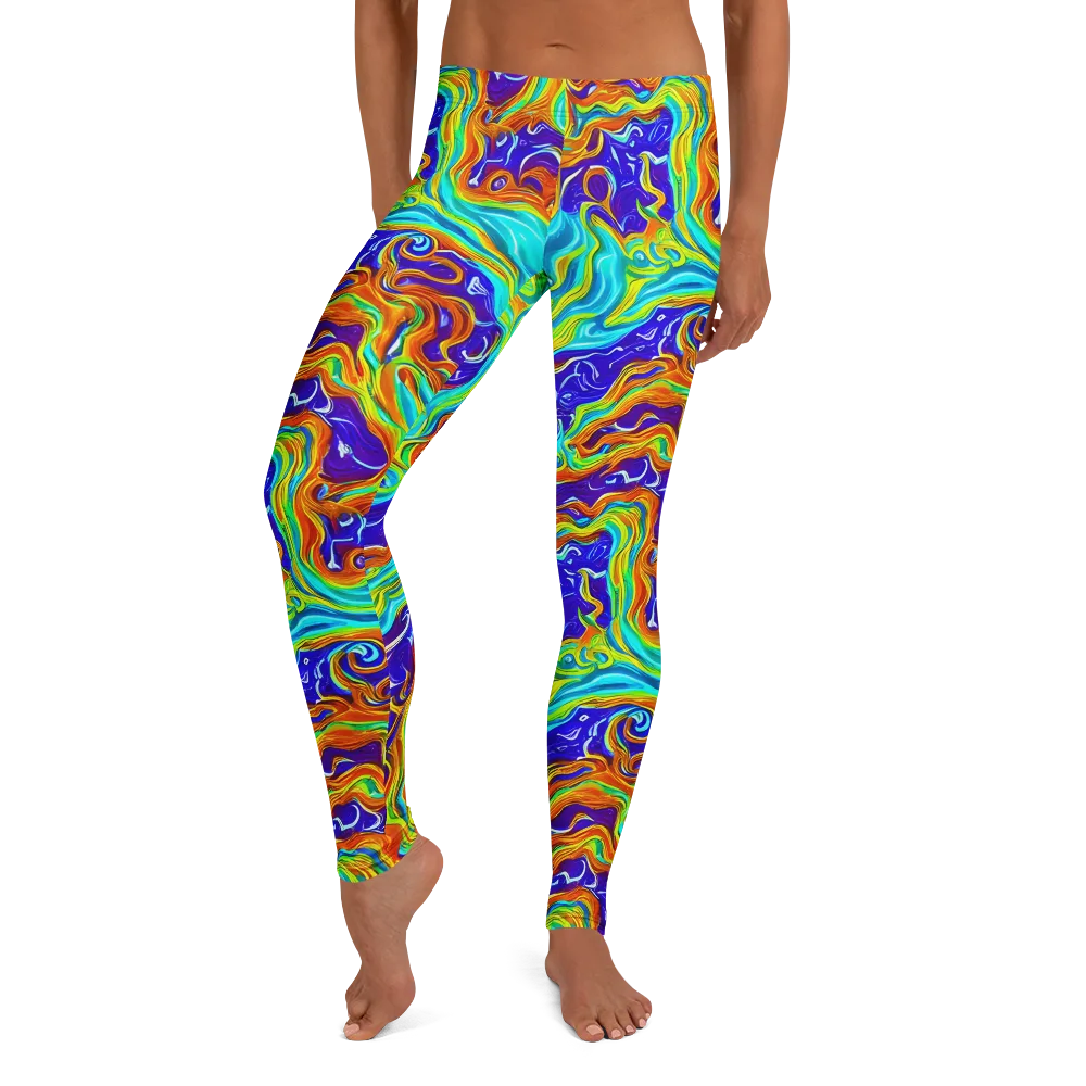 Liquid Carnival on Leggings — Front