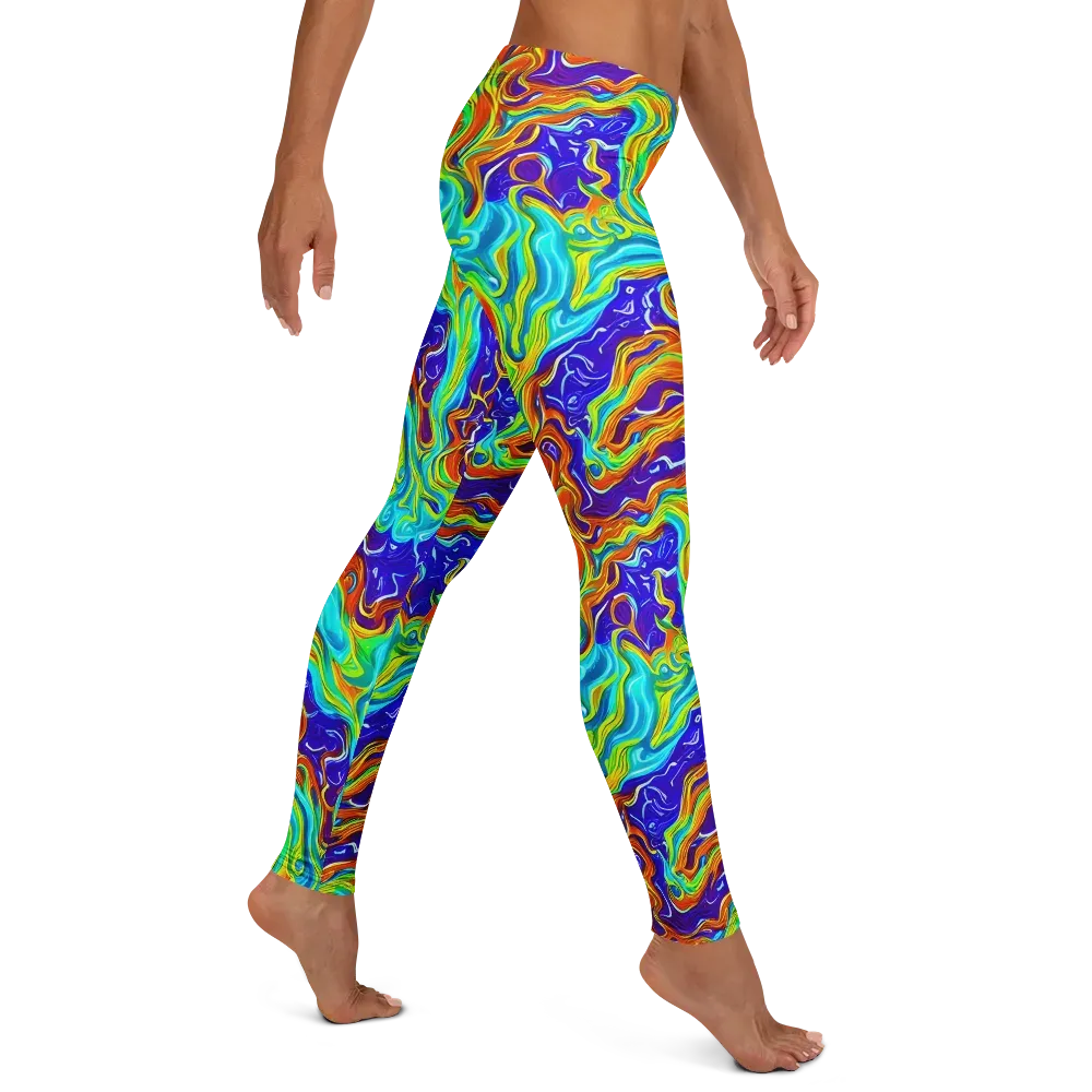 Liquid Carnival on Leggings — Right