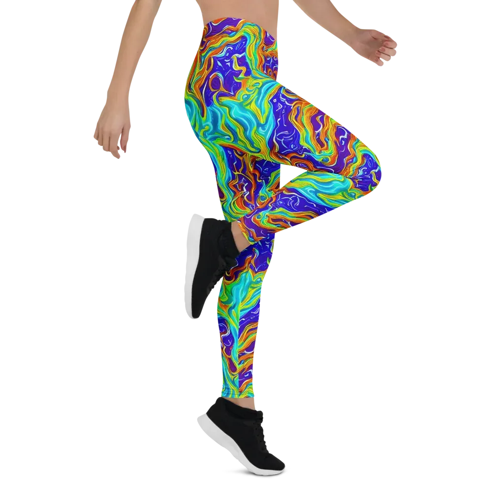 Liquid Carnival on Leggings — Right