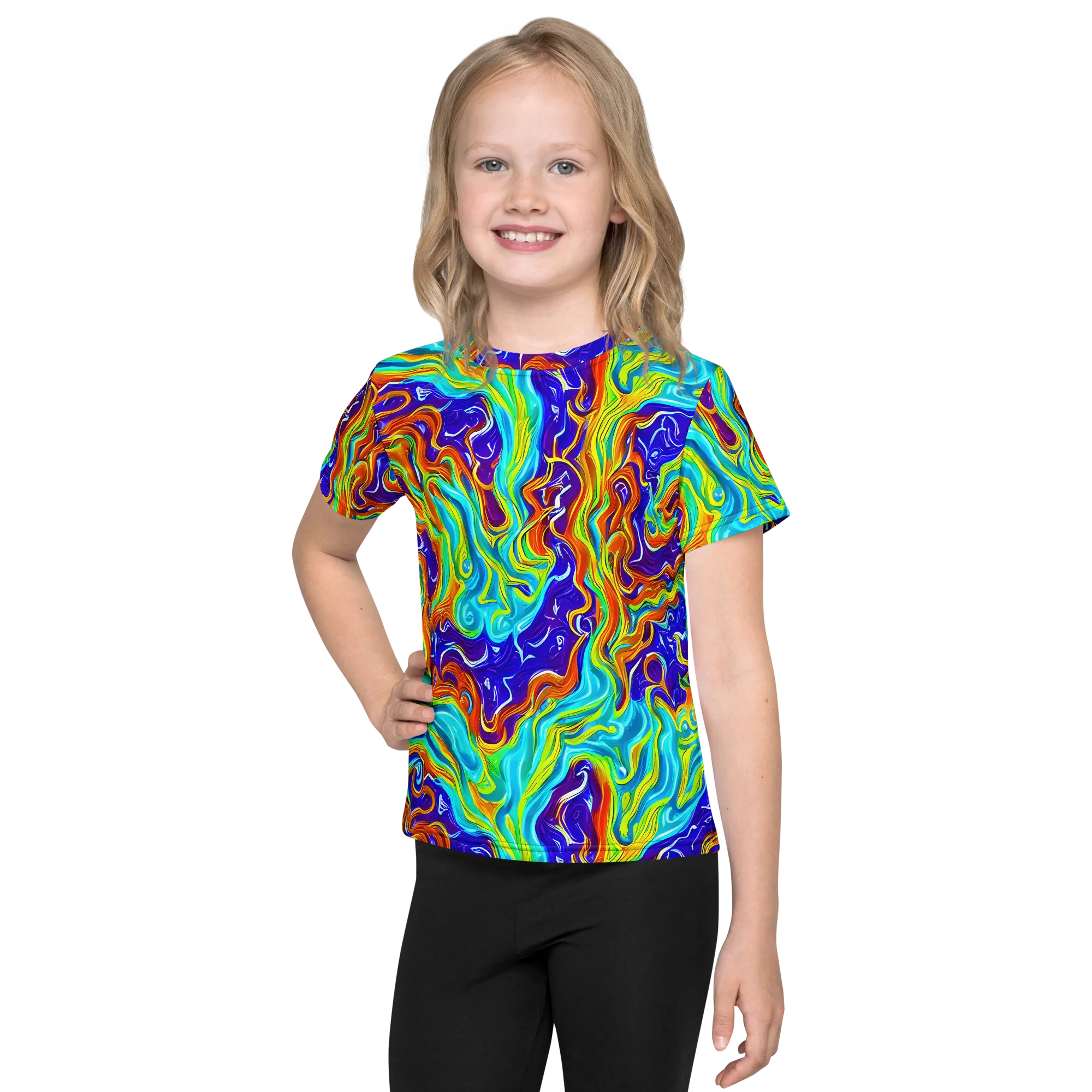 Liquid Carnival on Kids Crew Neck T-Shirt — Front