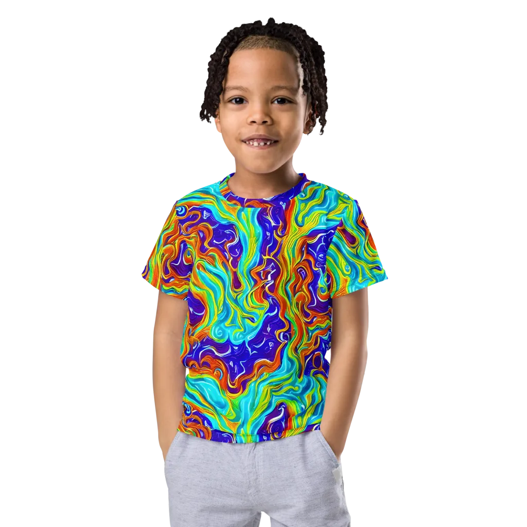 Liquid Carnival on Kids Crew Neck T-Shirt — Front
