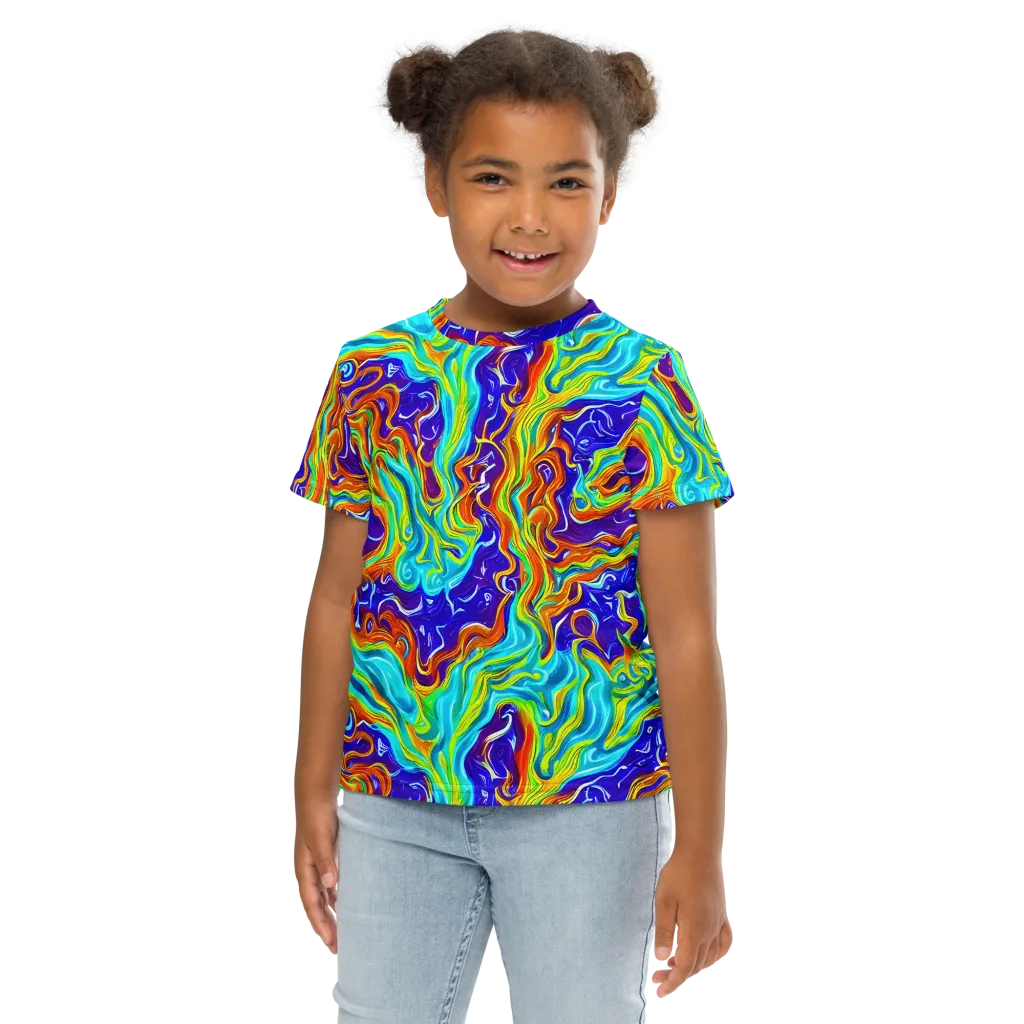 Liquid Carnival on Kids Crew Neck T-Shirt — Front