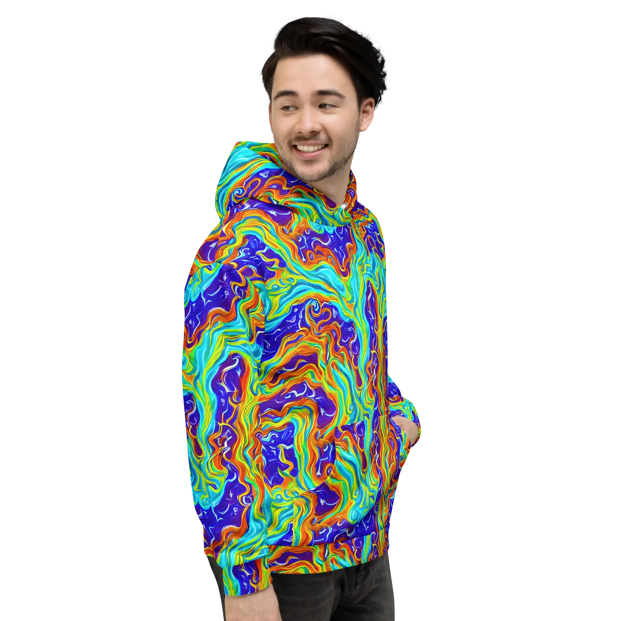 Liquid Carnival on Hoodie — Right