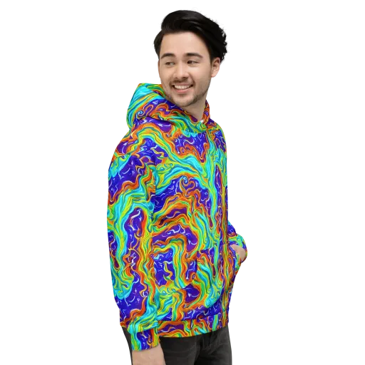 Liquid Carnival on a Hoodie