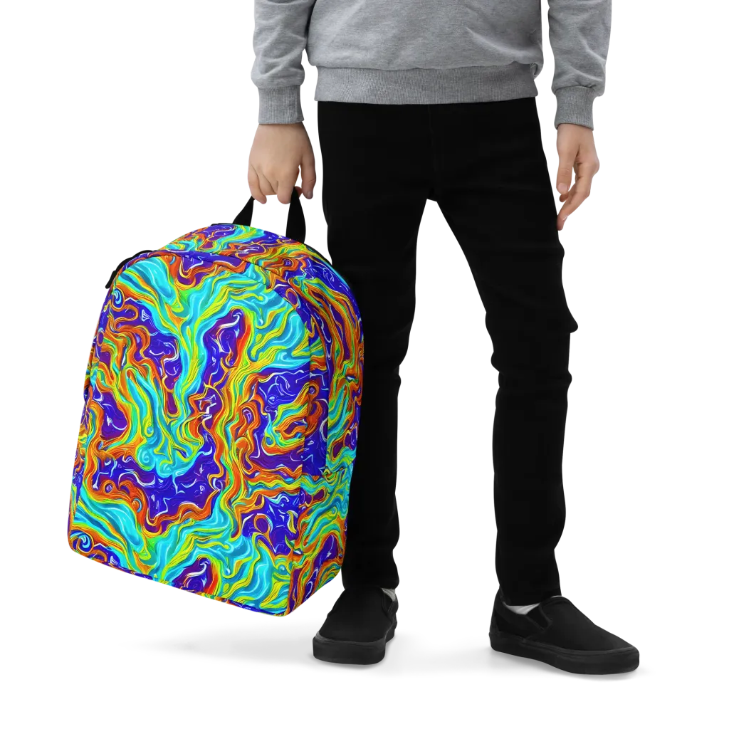Liquid Carnival on Minimalist Backpack — Zoomed-in