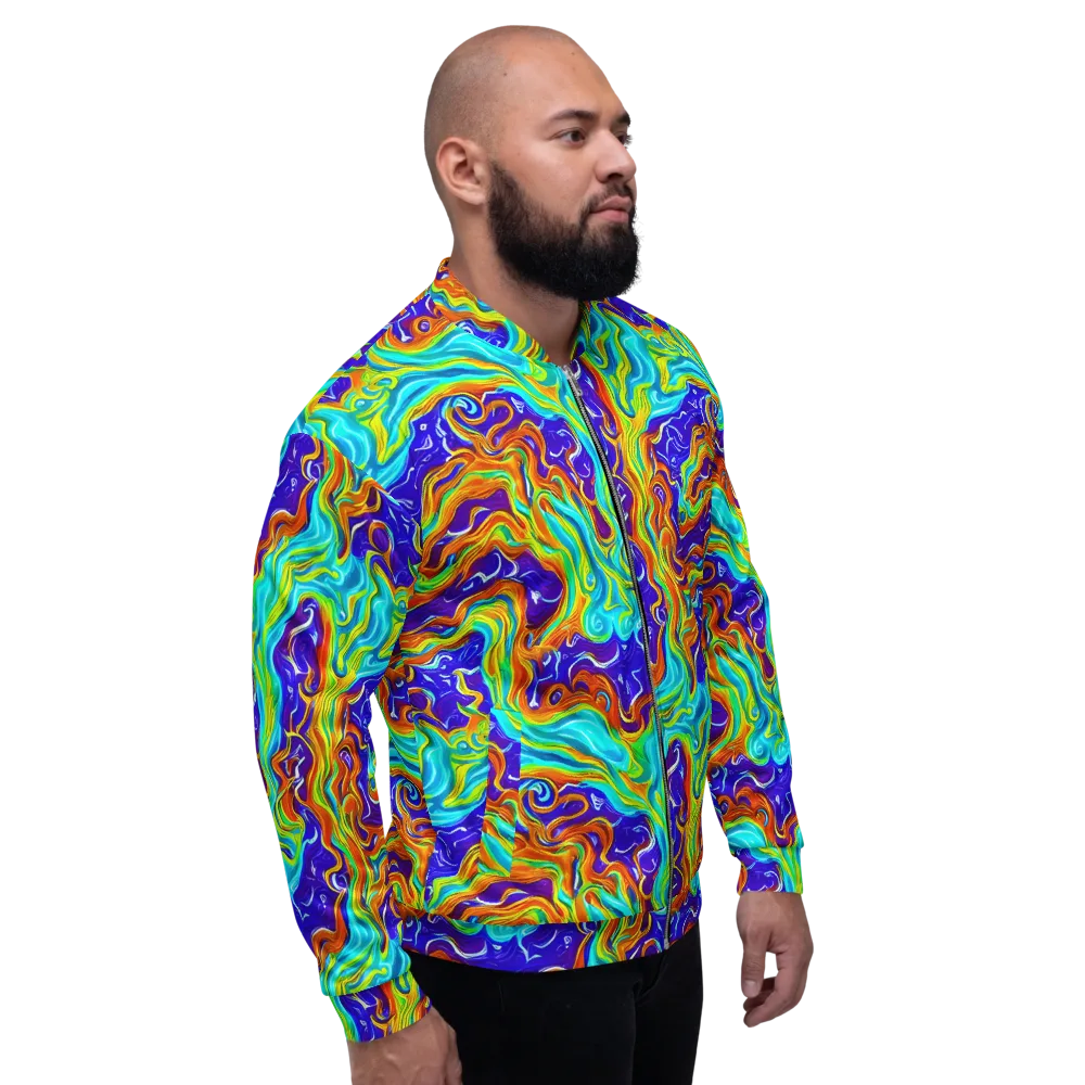 Liquid Carnival on Bomber Jacket — Right