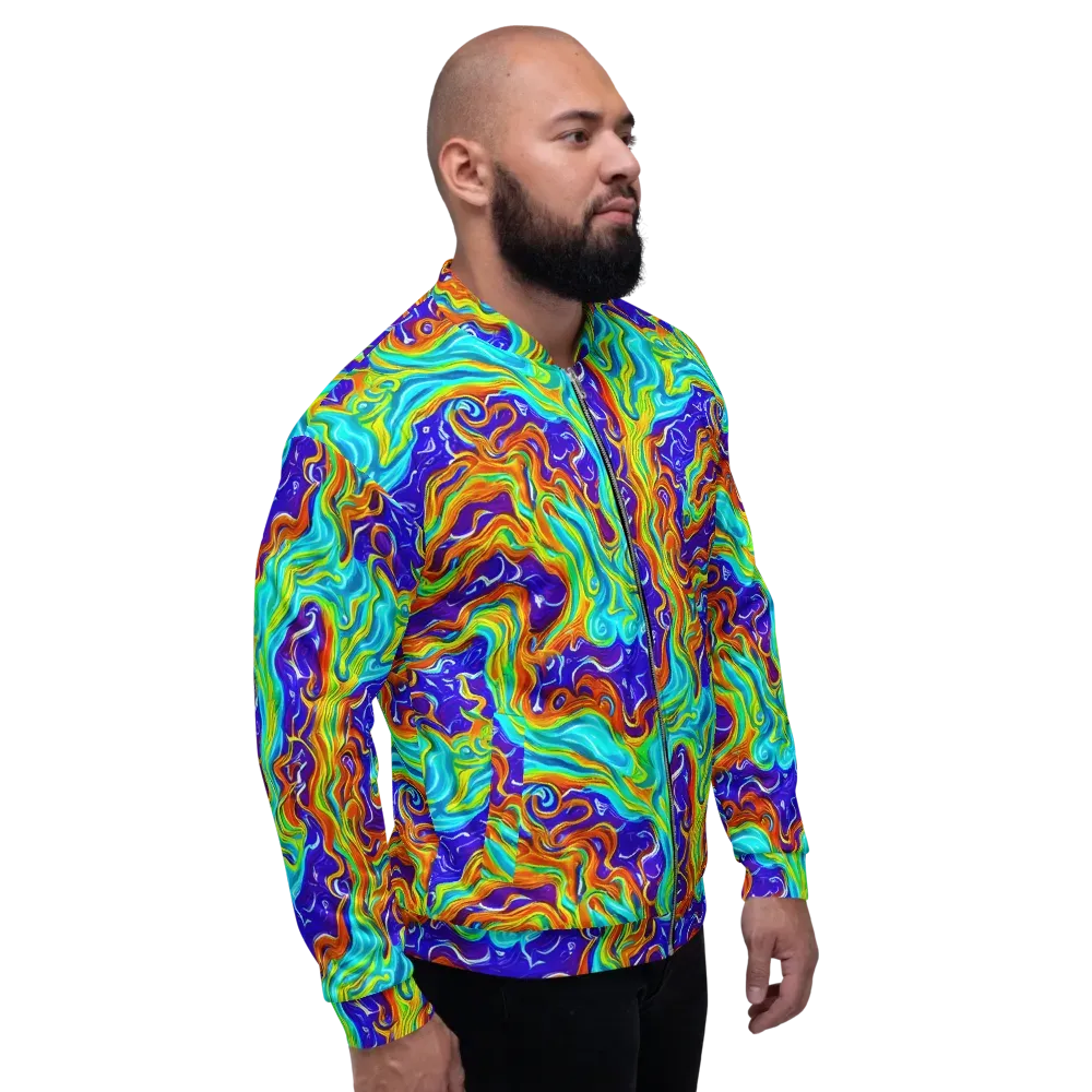 Liquid Carnival on Bomber Jacket — Right