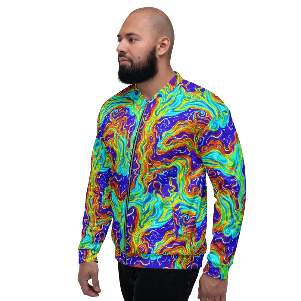 Liquid Carnival on Bomber Jacket — Left