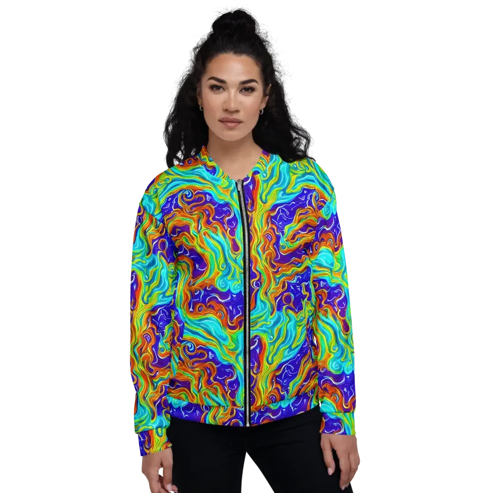 Liquid Carnival on Bomber Jacket — Front