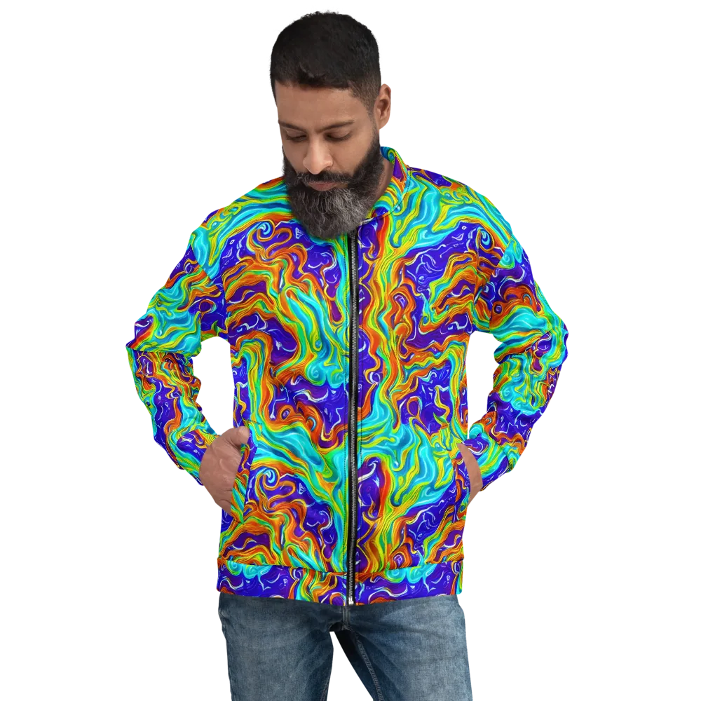 Liquid Carnival on Bomber Jacket — Front