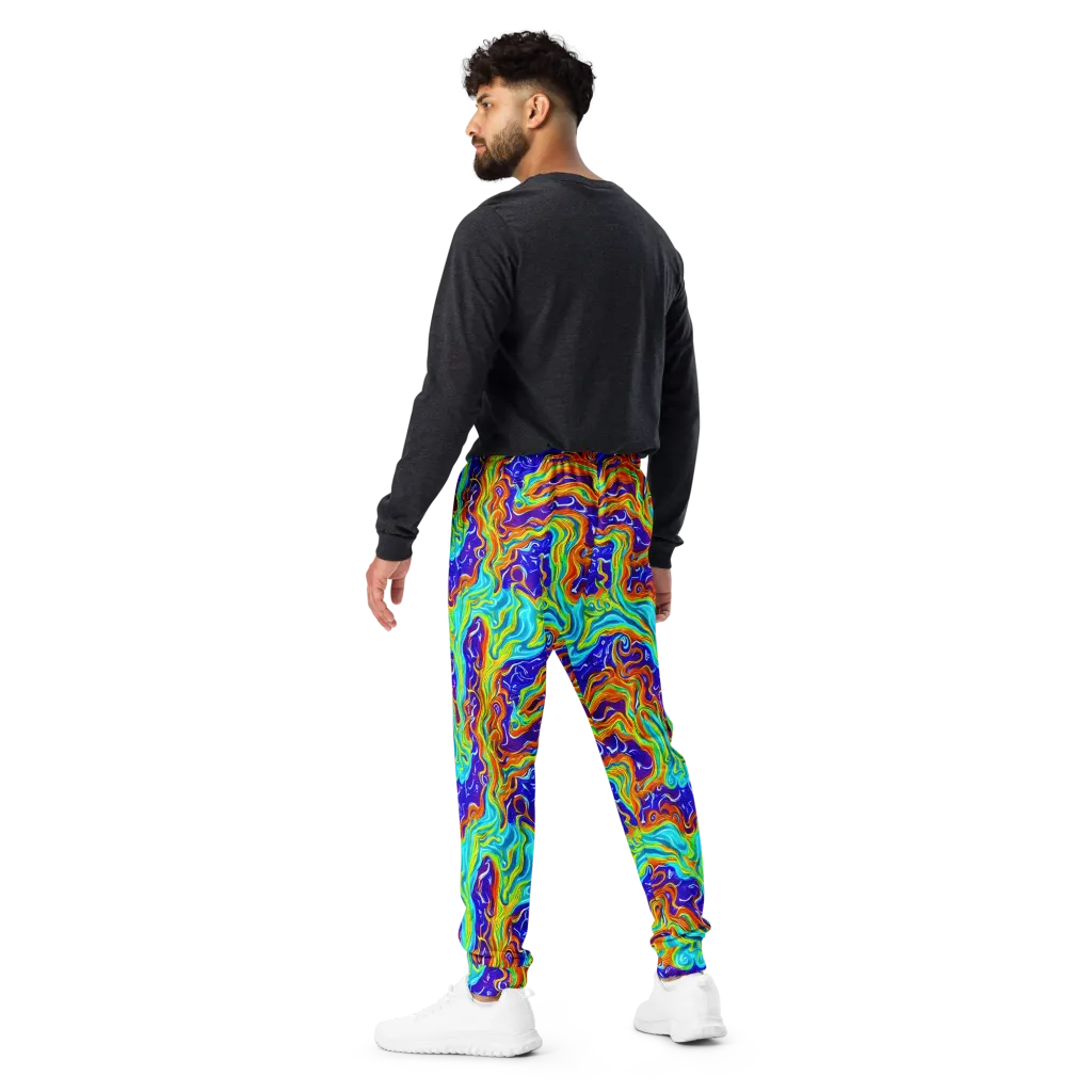 Liquid Carnival on Men's Joggers — Back