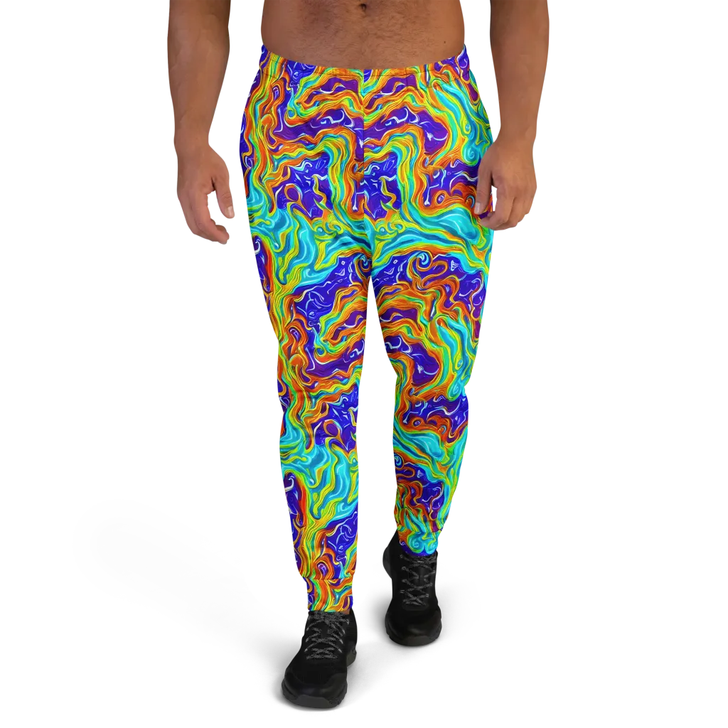 Liquid Carnival on Men's Joggers — Front