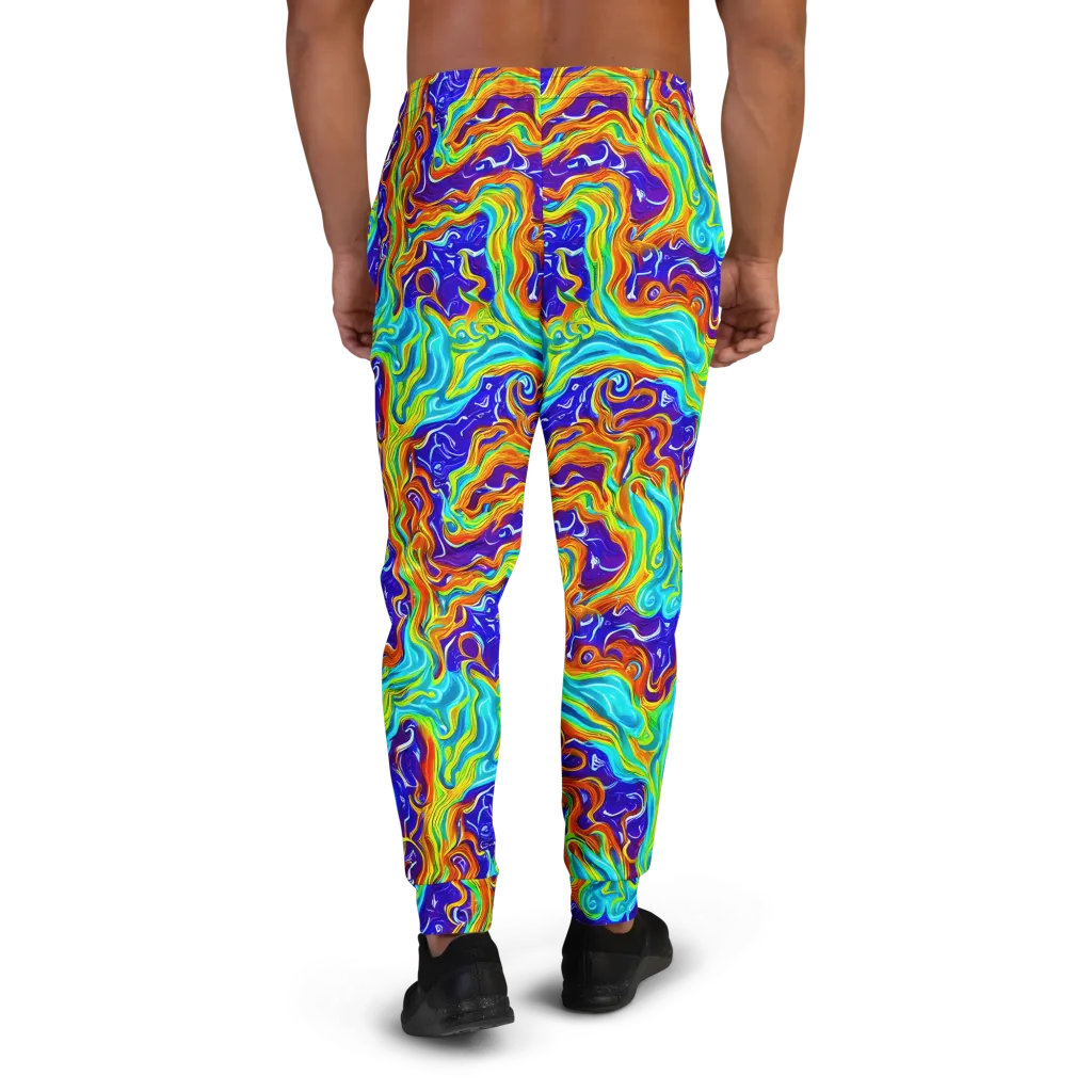 Liquid Carnival on Men's Joggers — Back