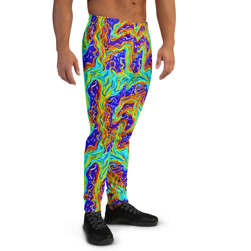 Liquid Carnival on Men's Joggers — Right