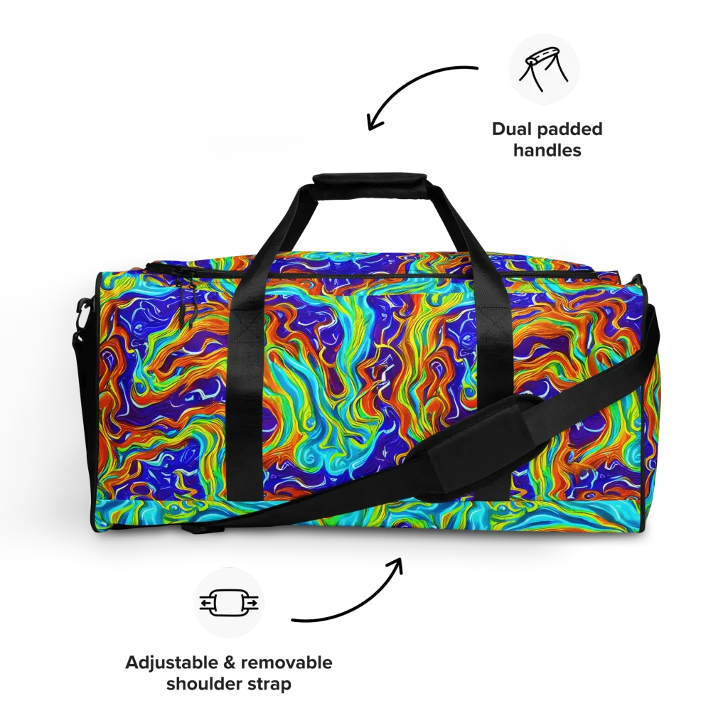 Liquid Carnival on Duffle Bag — Front