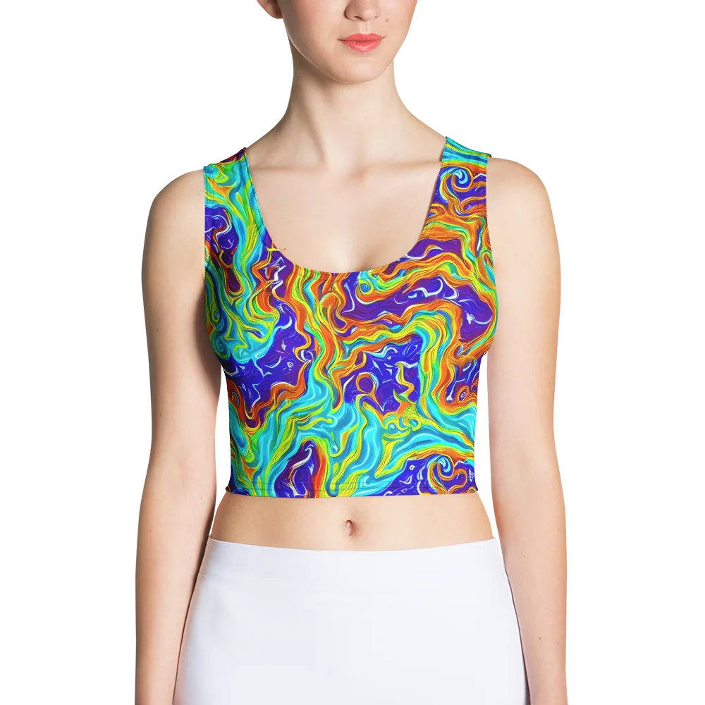 Liquid Carnival on Crop Top — Front