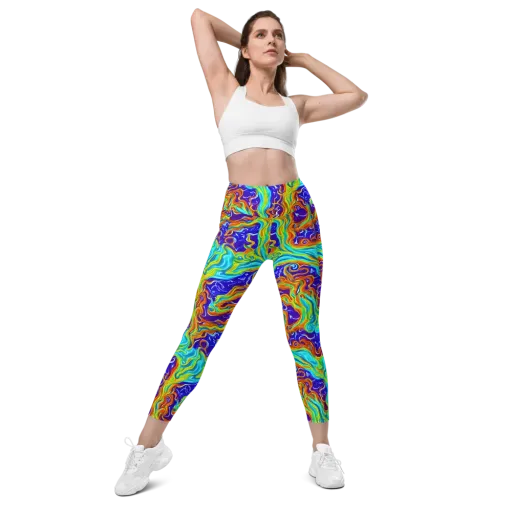 Liquid Carnival on a Leggings with Pockets