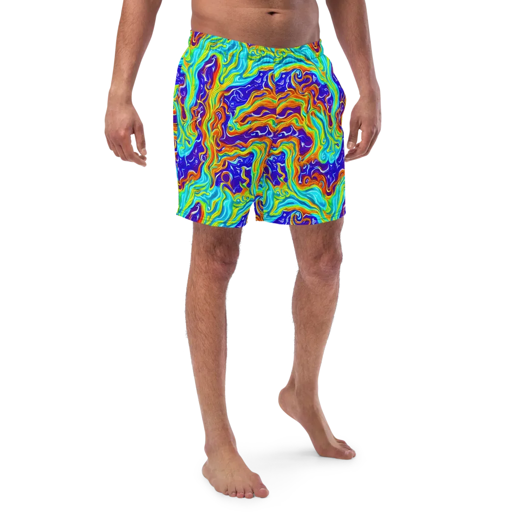 Liquid Carnival on Swim Trunks — Front