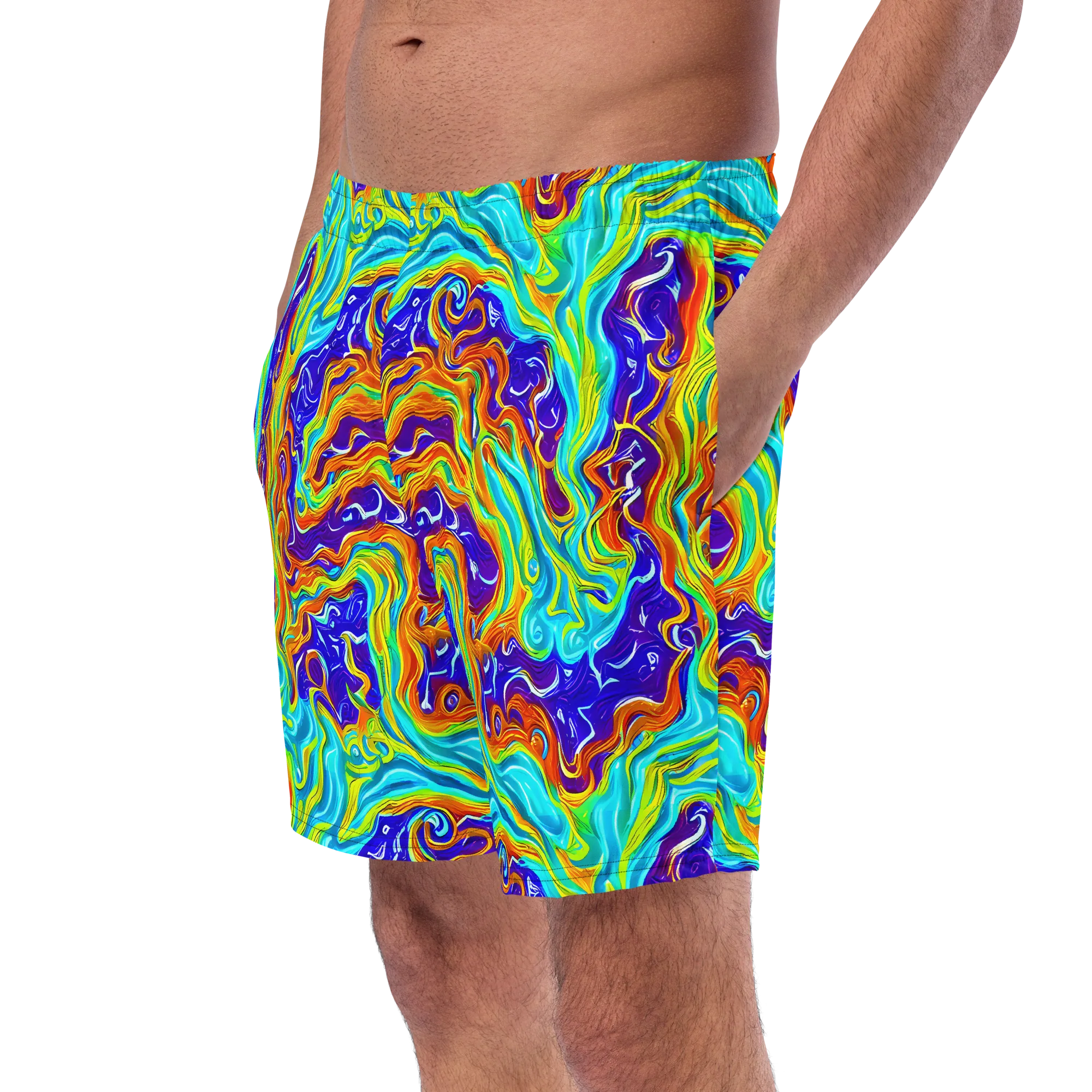 Liquid Carnival on Swim Trunks — Left Front
