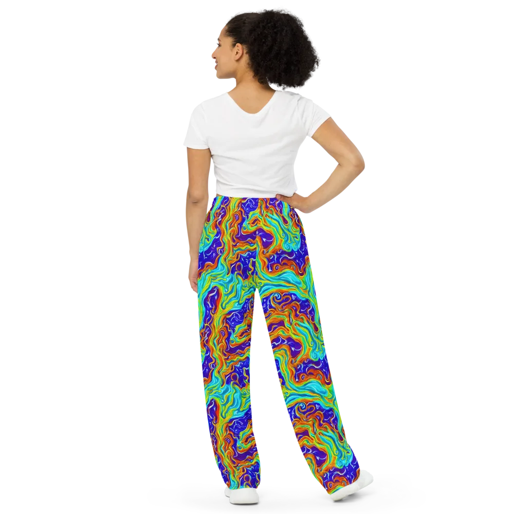 Liquid Carnival on Wide-Leg Pants — Back
