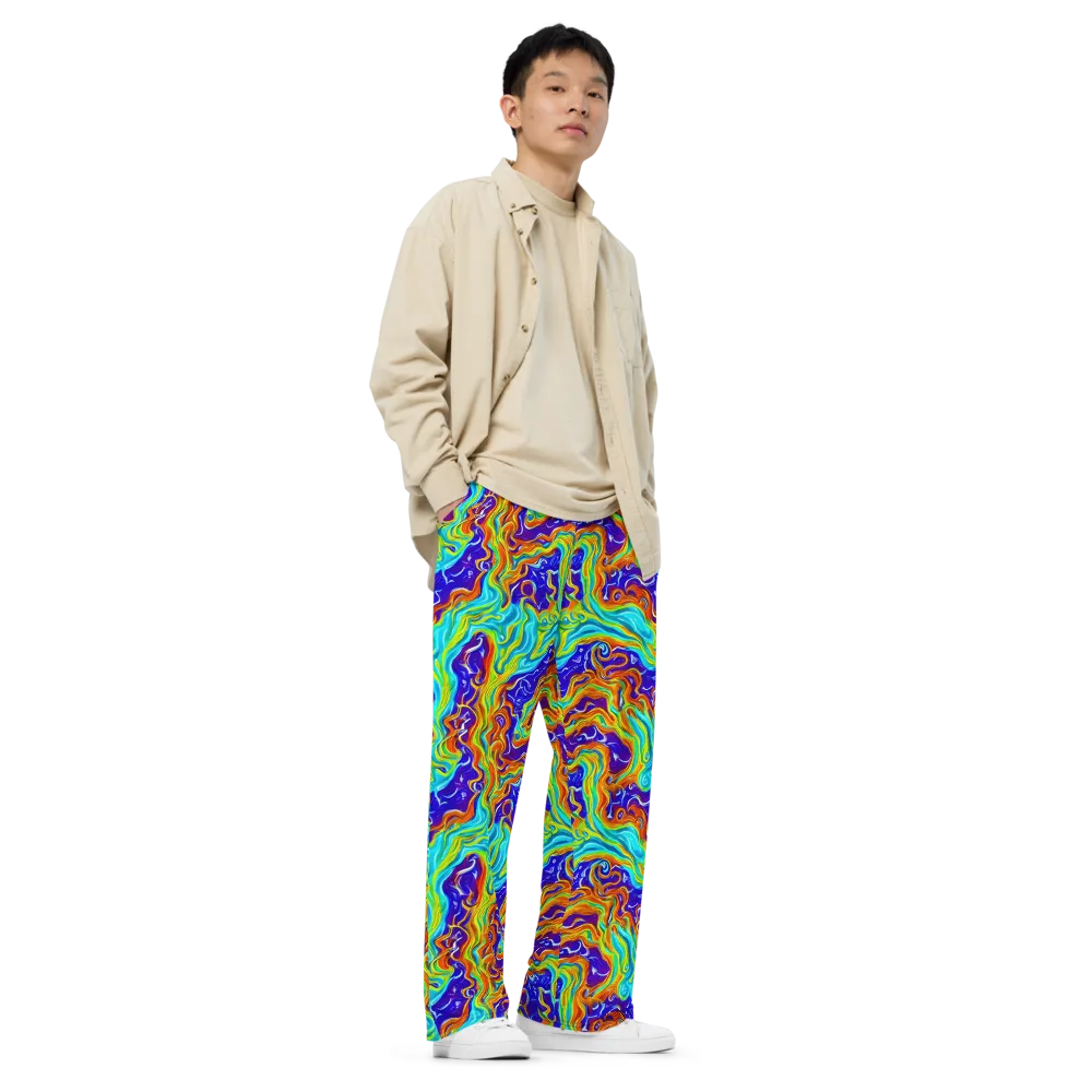 Liquid Carnival on Wide-Leg Pants — Right Front