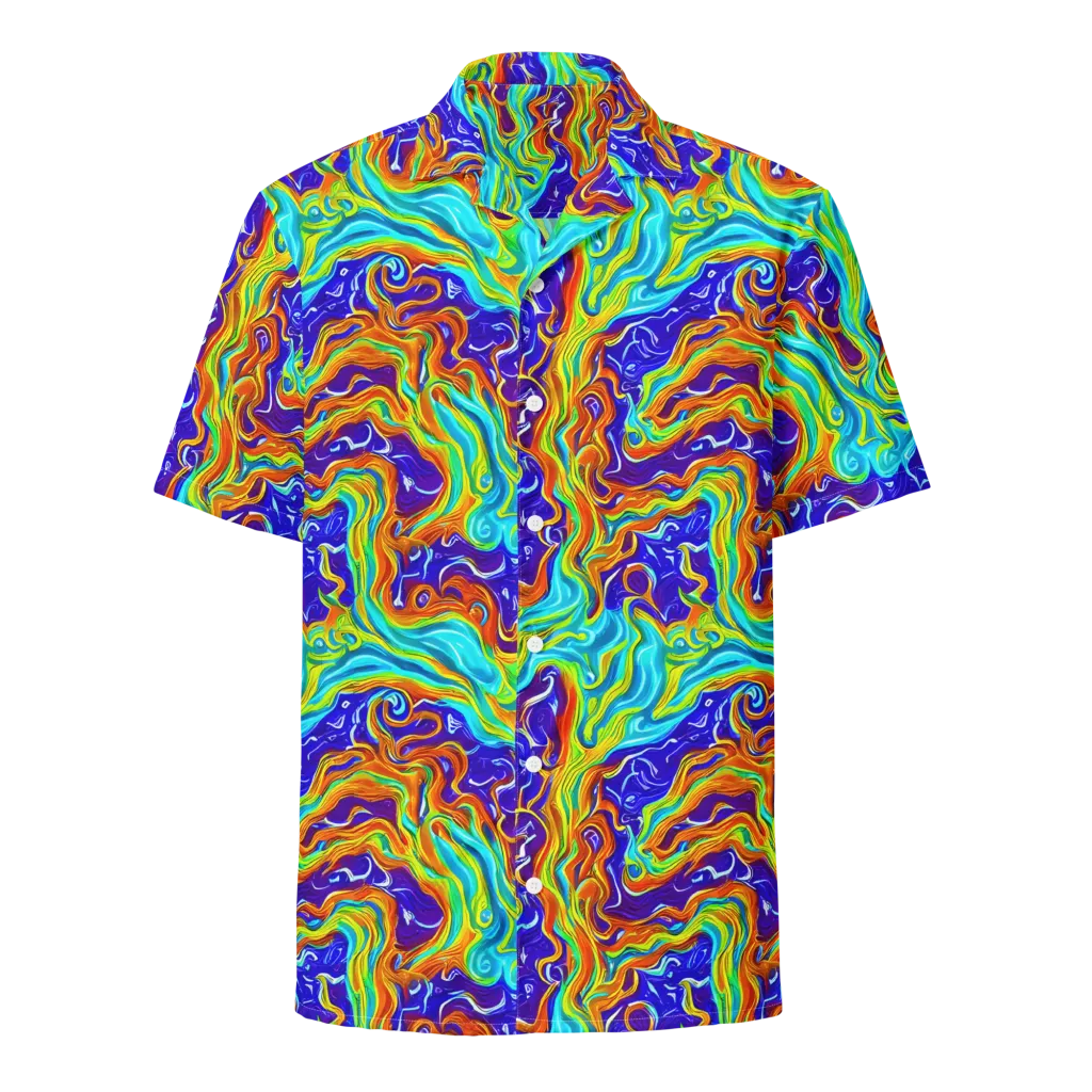 Liquid Carnival on Button Shirt — Front