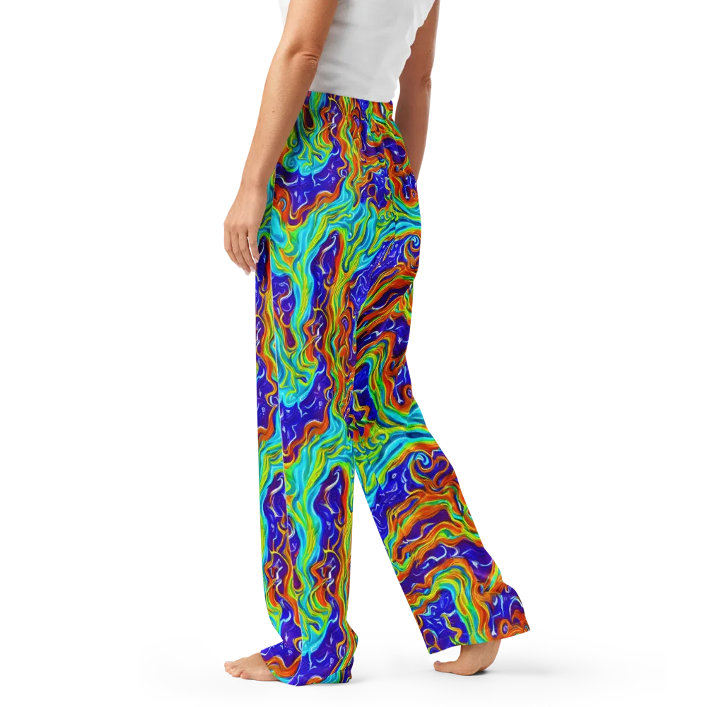 Liquid Carnival on Women's Pajama Pants — Left