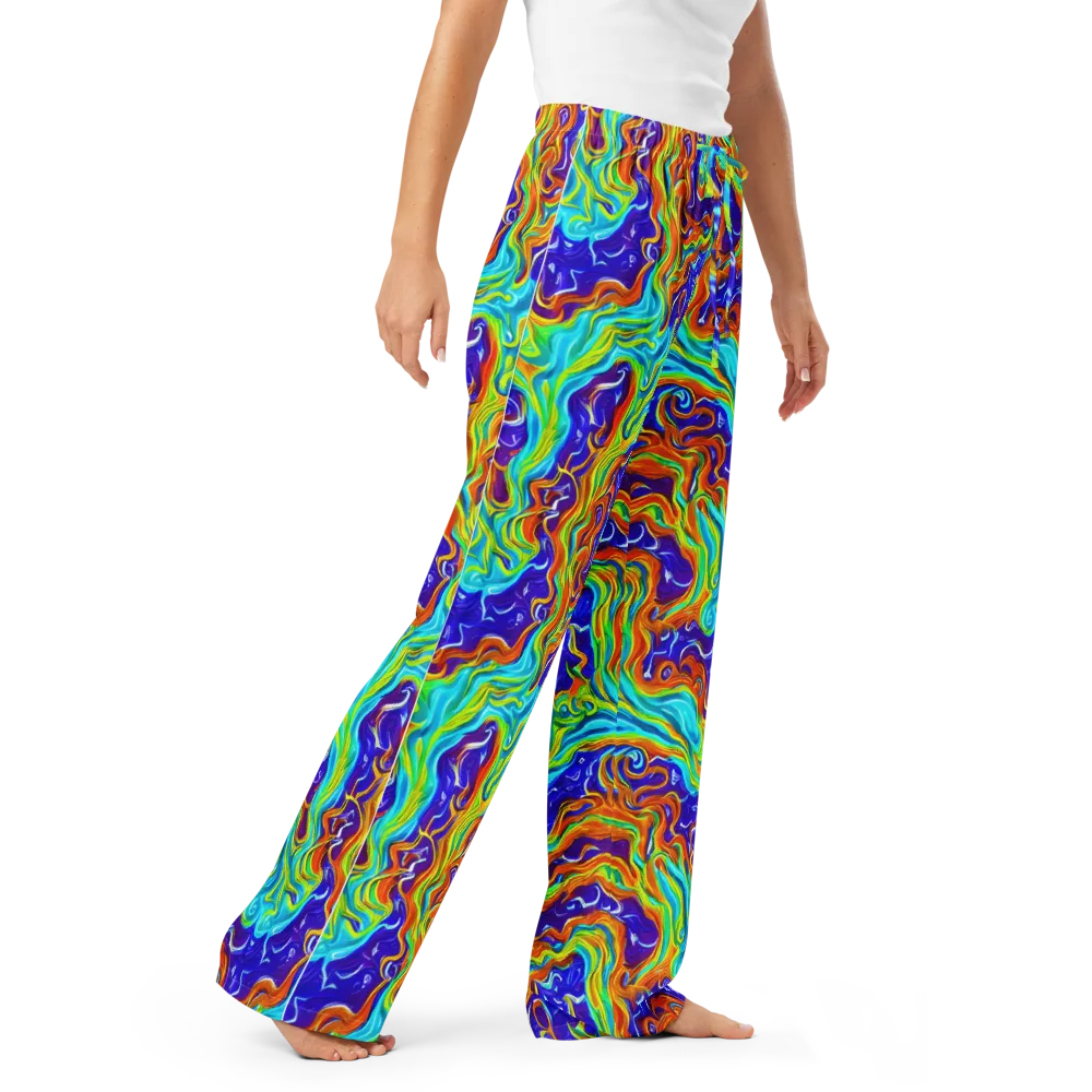 Liquid Carnival on Women's Pajama Pants — Right Front