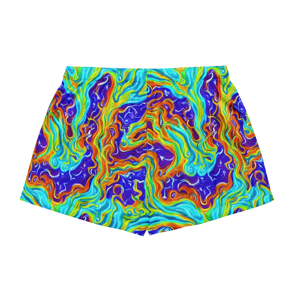 Liquid Carnival on Women's Pajama Shorts — Back